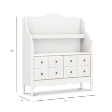 M7109RW,Namesake Kids,Liberty Library Hutch in Warm White