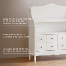 M7109RW,Namesake Kids,Liberty Library Hutch in Warm White