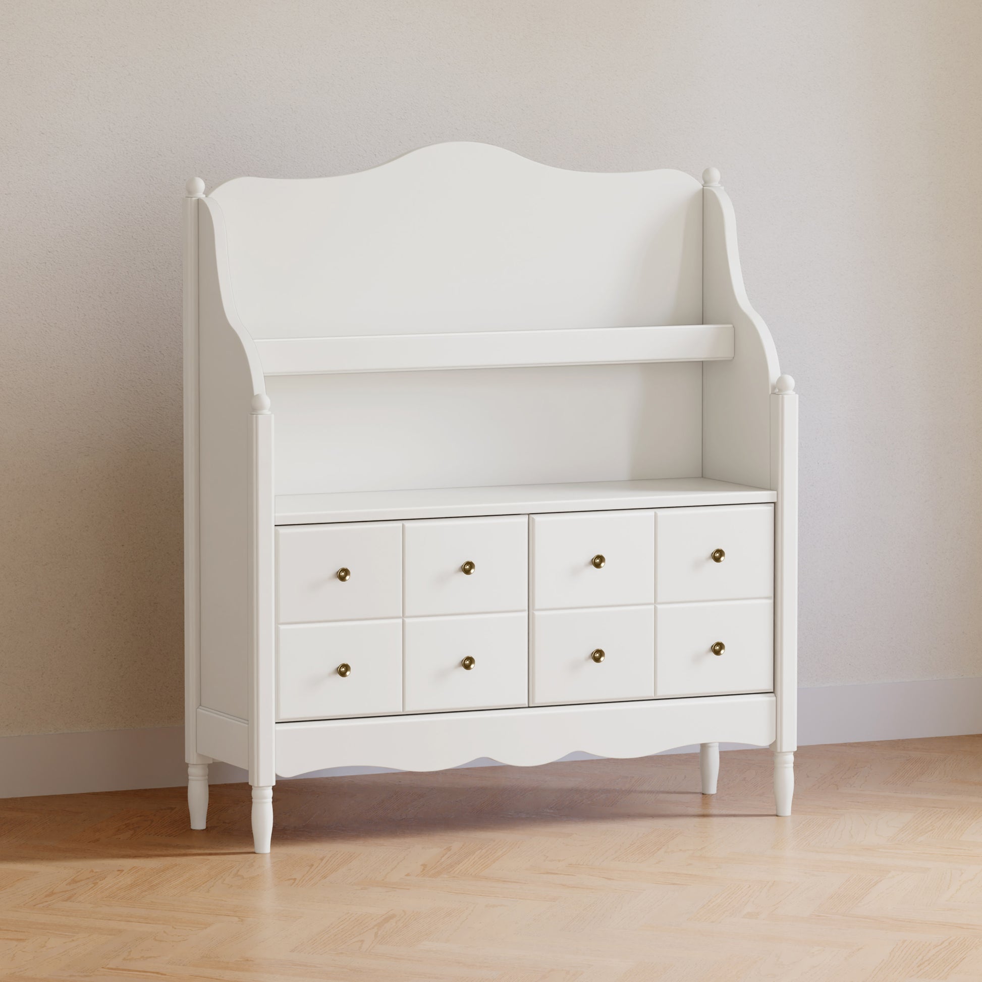 M7109RW,Namesake Kids,Liberty Library Hutch in Warm White