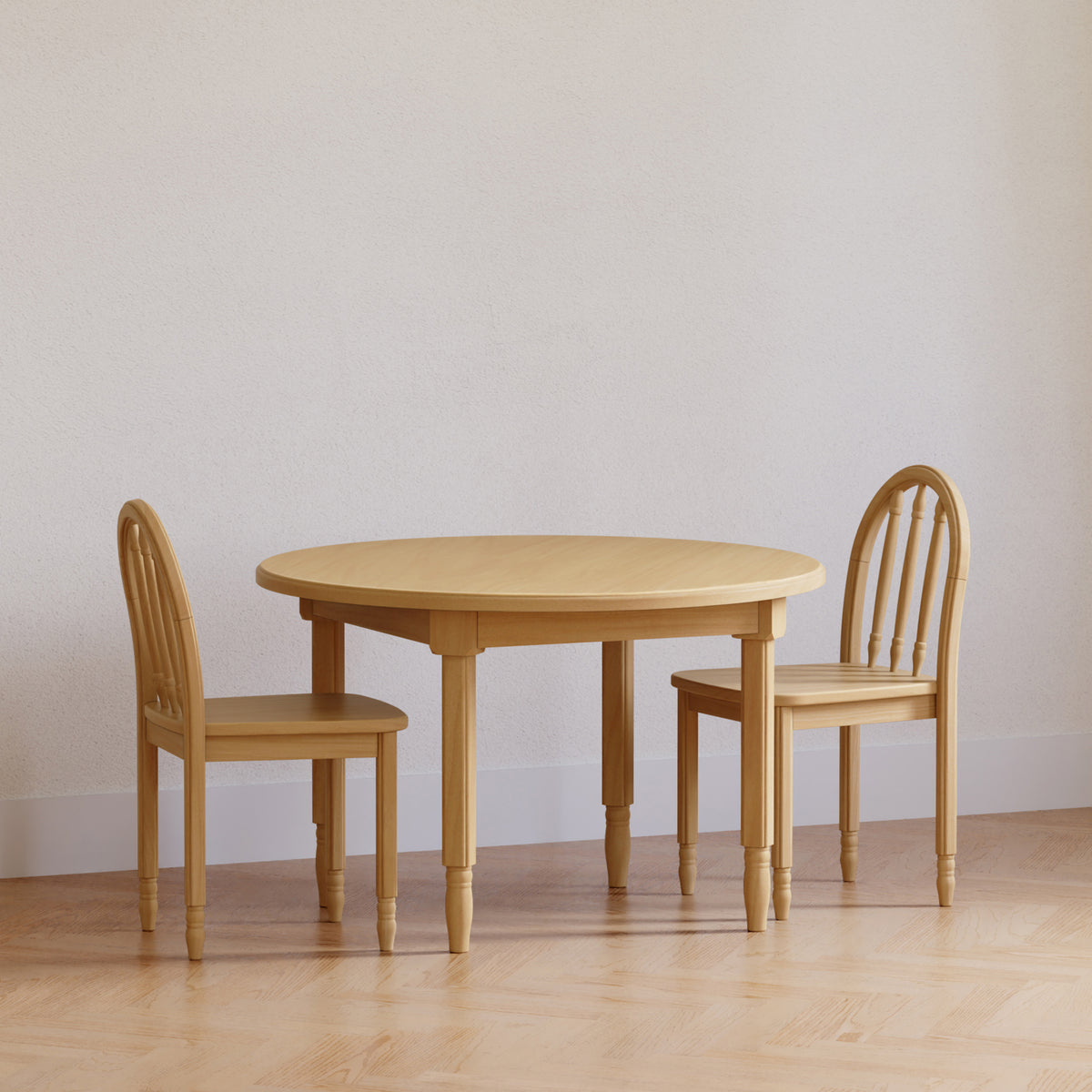 M7110HY,Namesake Kids,Liberty Play Table & Spindle Chairs Set in Honey