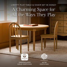 M7110HY,Namesake Kids,Liberty Play Table & Spindle Chairs Set in Honey