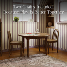 M7110NL,Namesake Kids,Liberty Play Table & Spindle Chairs Set in Natural Walnut