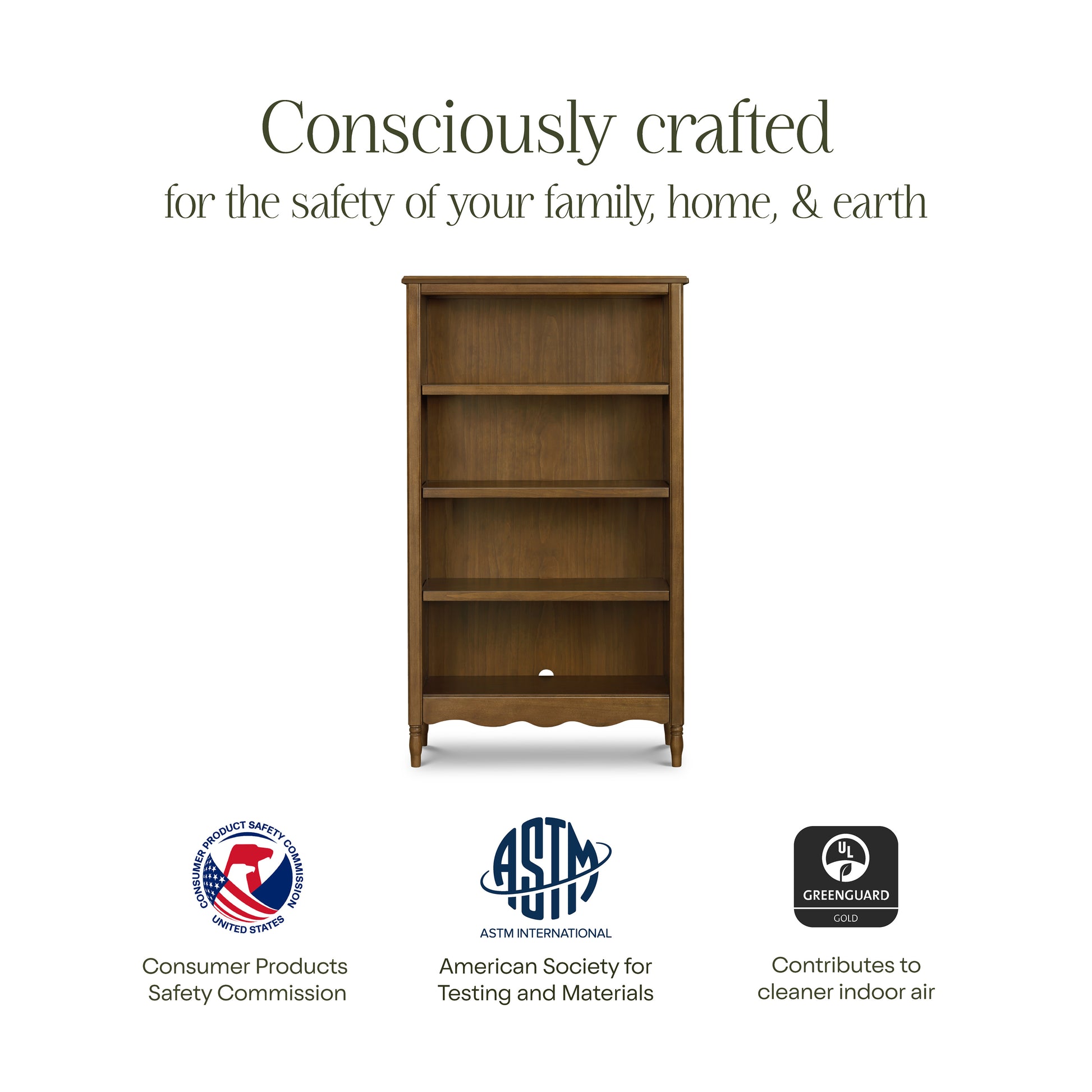 M7114NL,Namesake,Liberty Assembled Bookcase in Natural Walnut