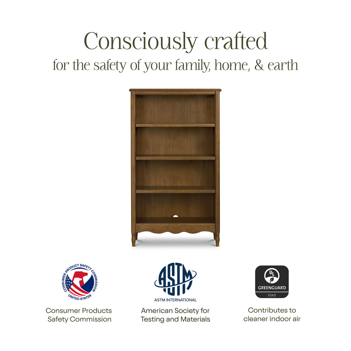 M7114NL,Namesake,Liberty Assembled Bookcase in Natural Walnut