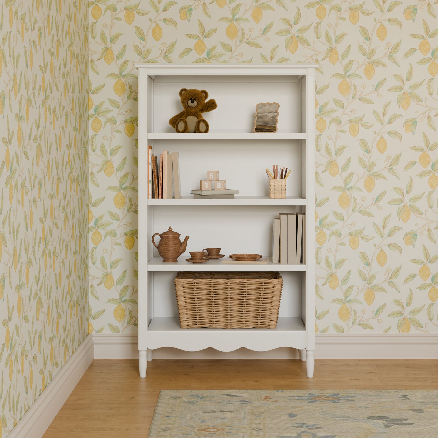 M7114RW,Namesake,Liberty Assembled Bookcase in Warm White