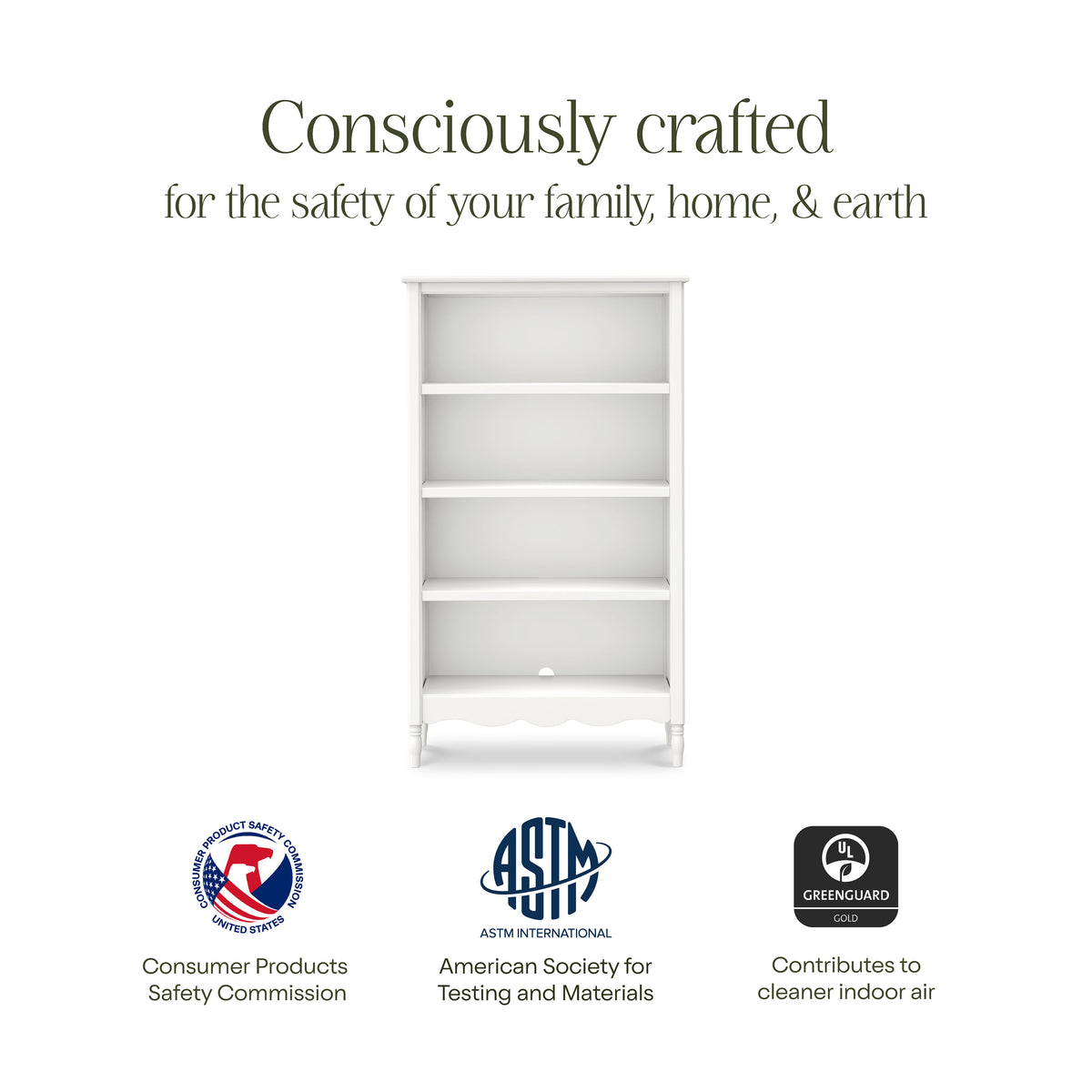 M7114RW,Namesake,Liberty Assembled Bookcase in Warm White