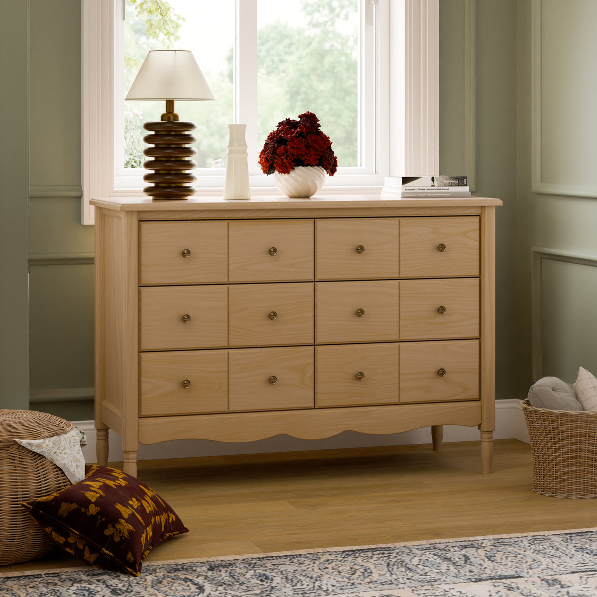 M7116HY,Namesake,Liberty 6-Drawer Assembled Dresser in Honey