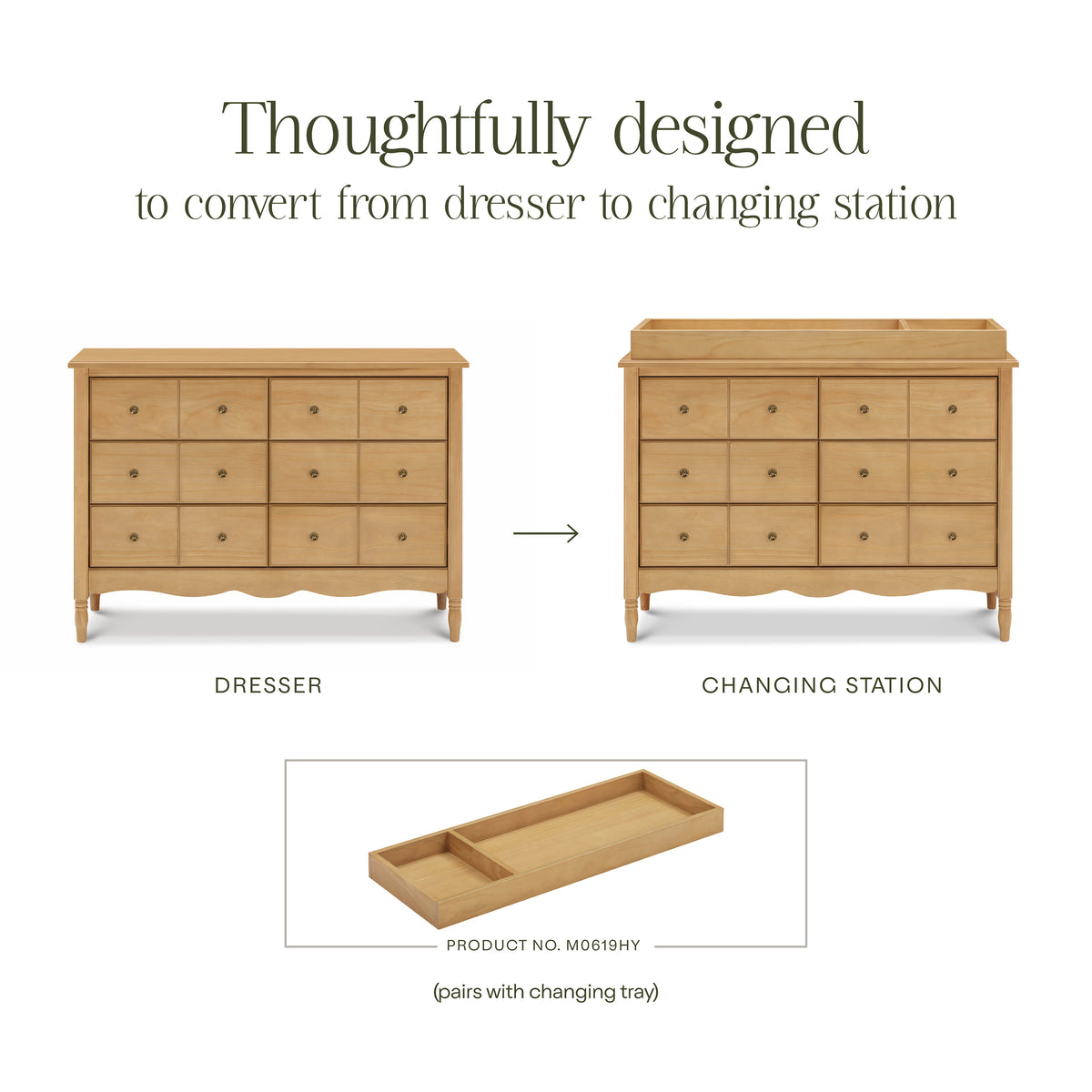 M7116HY,Namesake,Liberty 6-Drawer Assembled Dresser in Honey