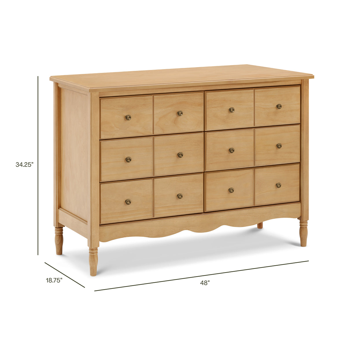 M7116HY,Namesake,Liberty 6-Drawer Assembled Dresser in Honey