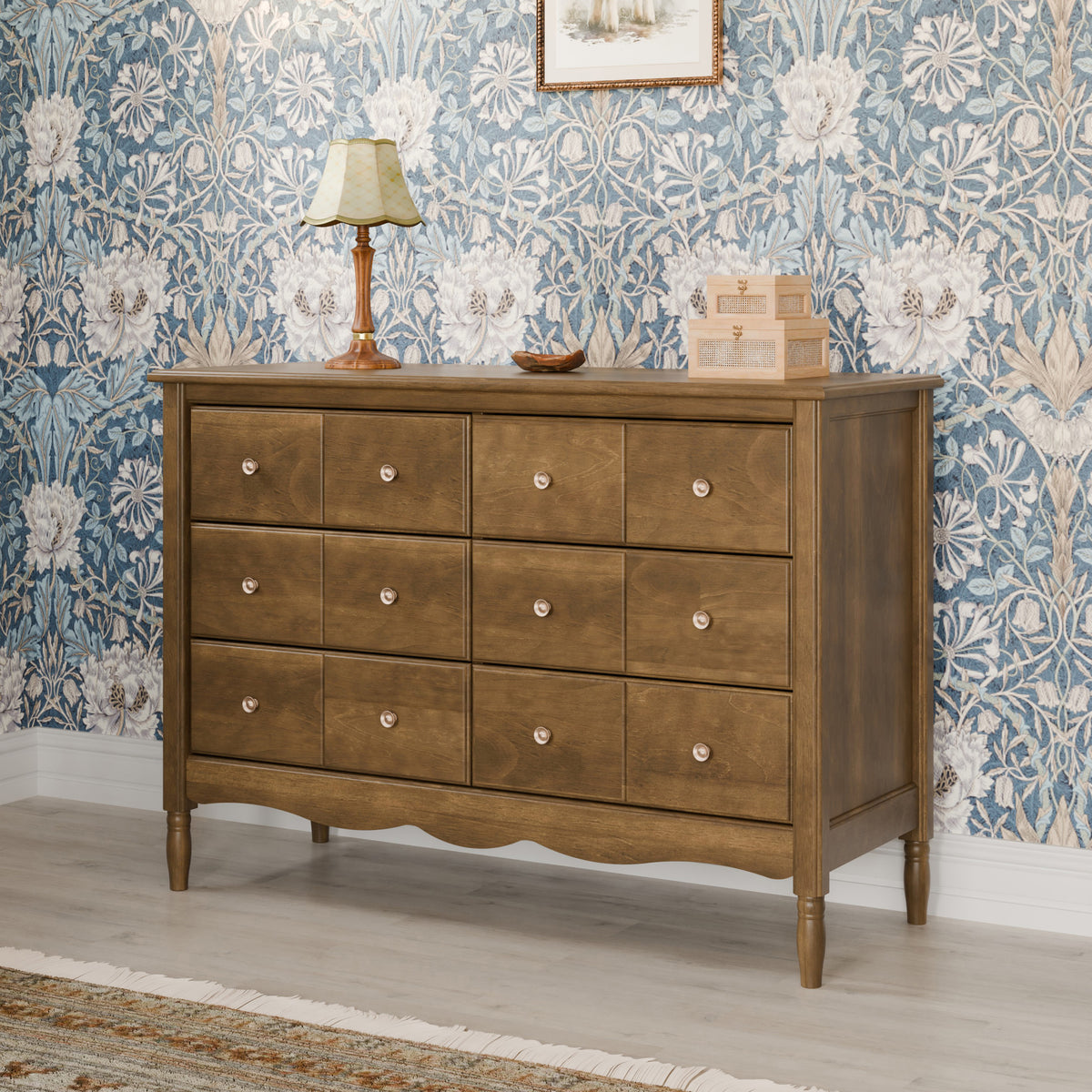 M7116NL,Namesake,Liberty 6-Drawer Assembled Dresser in Natural Walnut