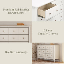 M7116RW,Namesake,Liberty 6-Drawer Assembled Dresser in Warm White