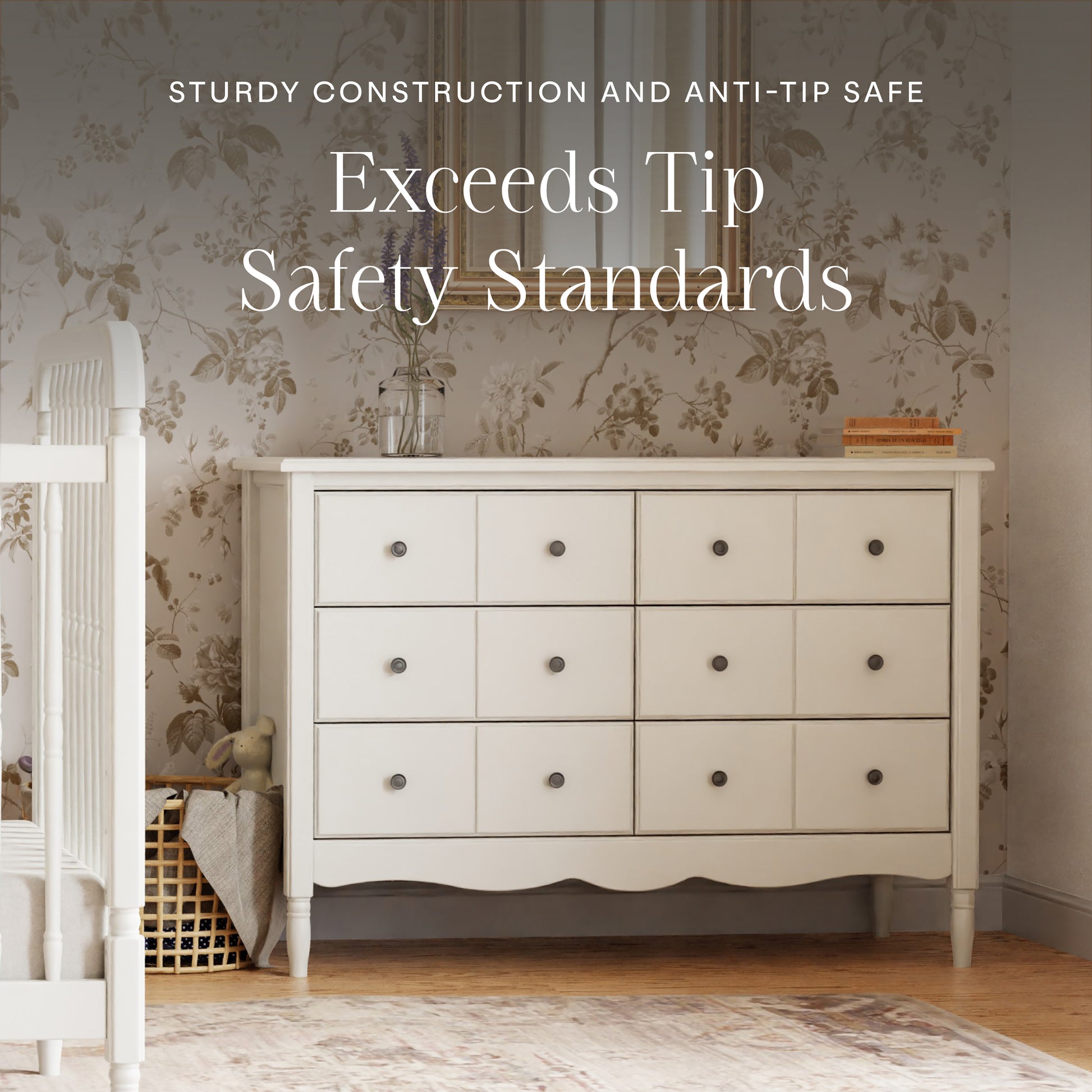 M7116RW,Namesake,Liberty 6-Drawer Assembled Dresser in Warm White