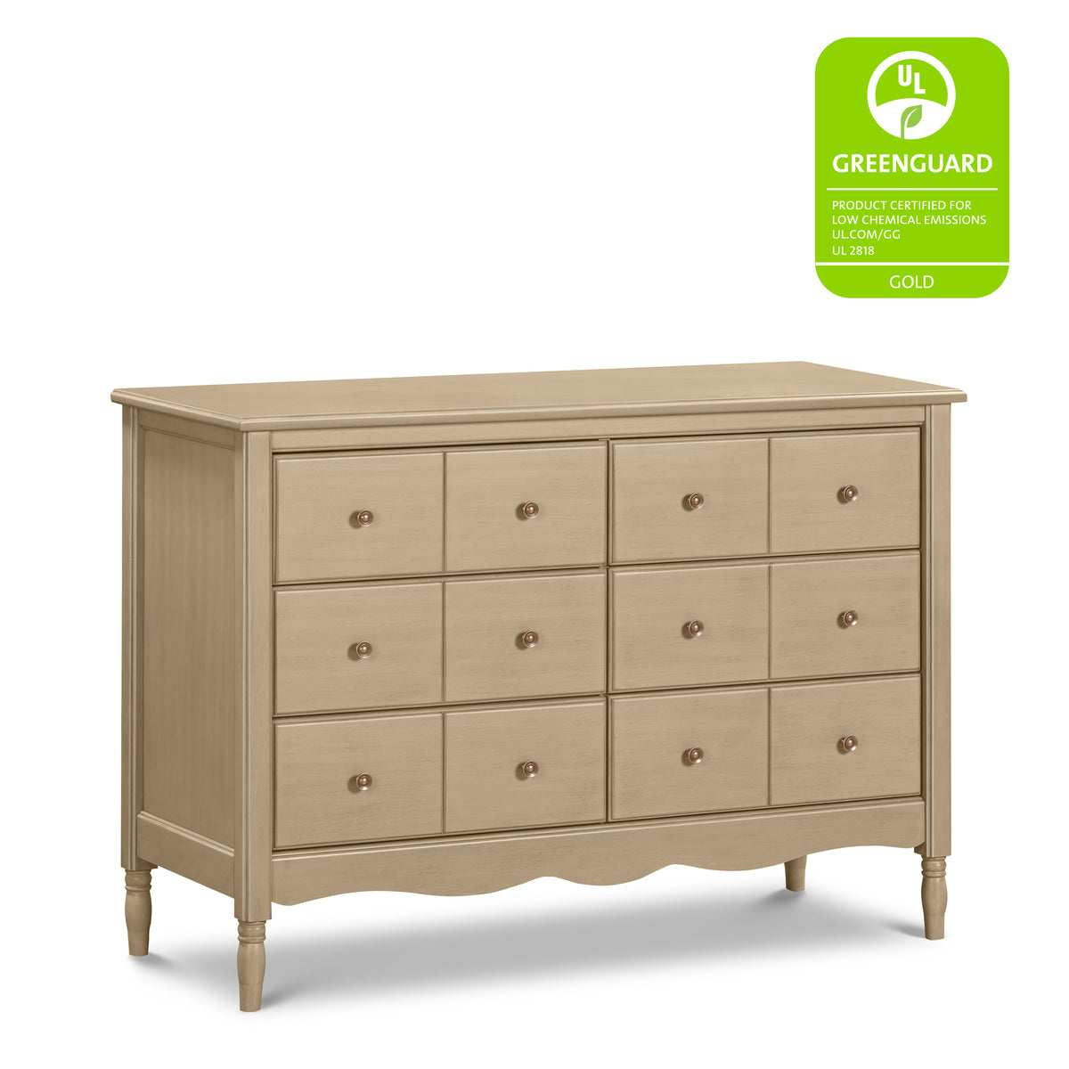 M7116WP,Namesake,Liberty 6-Drawer Assembled Dresser in Washed Pine