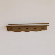 M7125NL,Namesake Kids,Liberty 31 Wall Shelf with Hooks in Natural Walnut