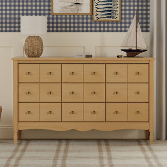 M7128HY,Namesake,Liberty 9-Drawer Assembled Dresser in Honey