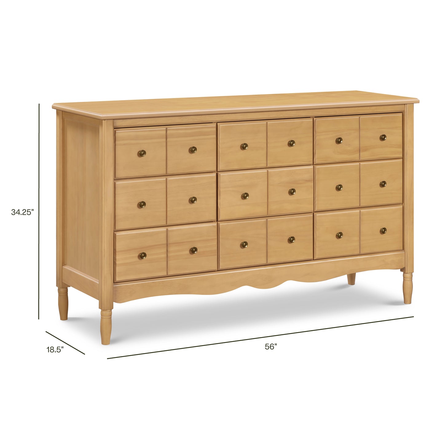 M7128HY,Namesake,Liberty 9-Drawer Assembled Dresser in Honey