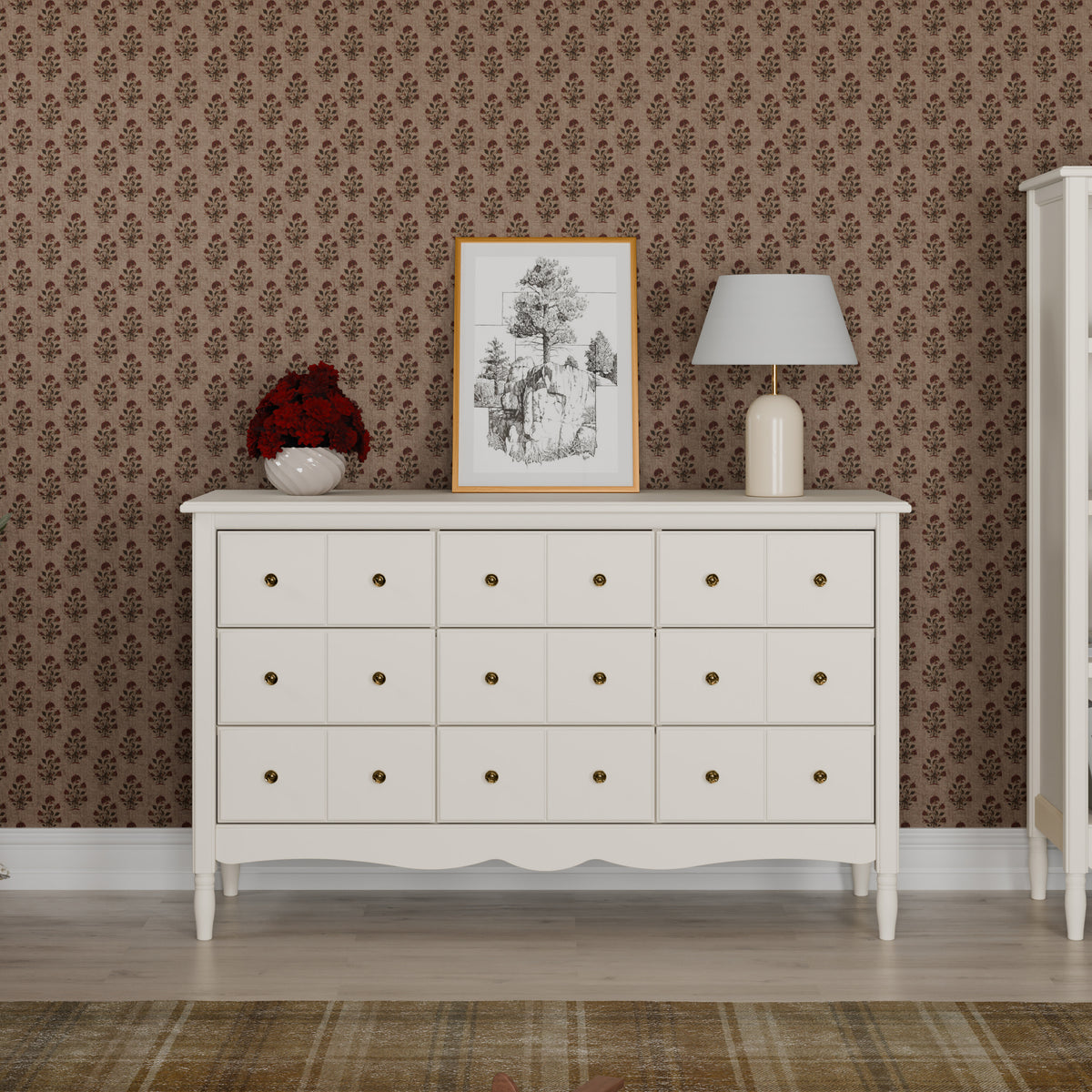 M7128RW,Namesake,Liberty 9-Drawer Assembled Dresser in Warm White