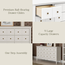 M7128RW,Namesake,Liberty 9-Drawer Assembled Dresser in Warm White