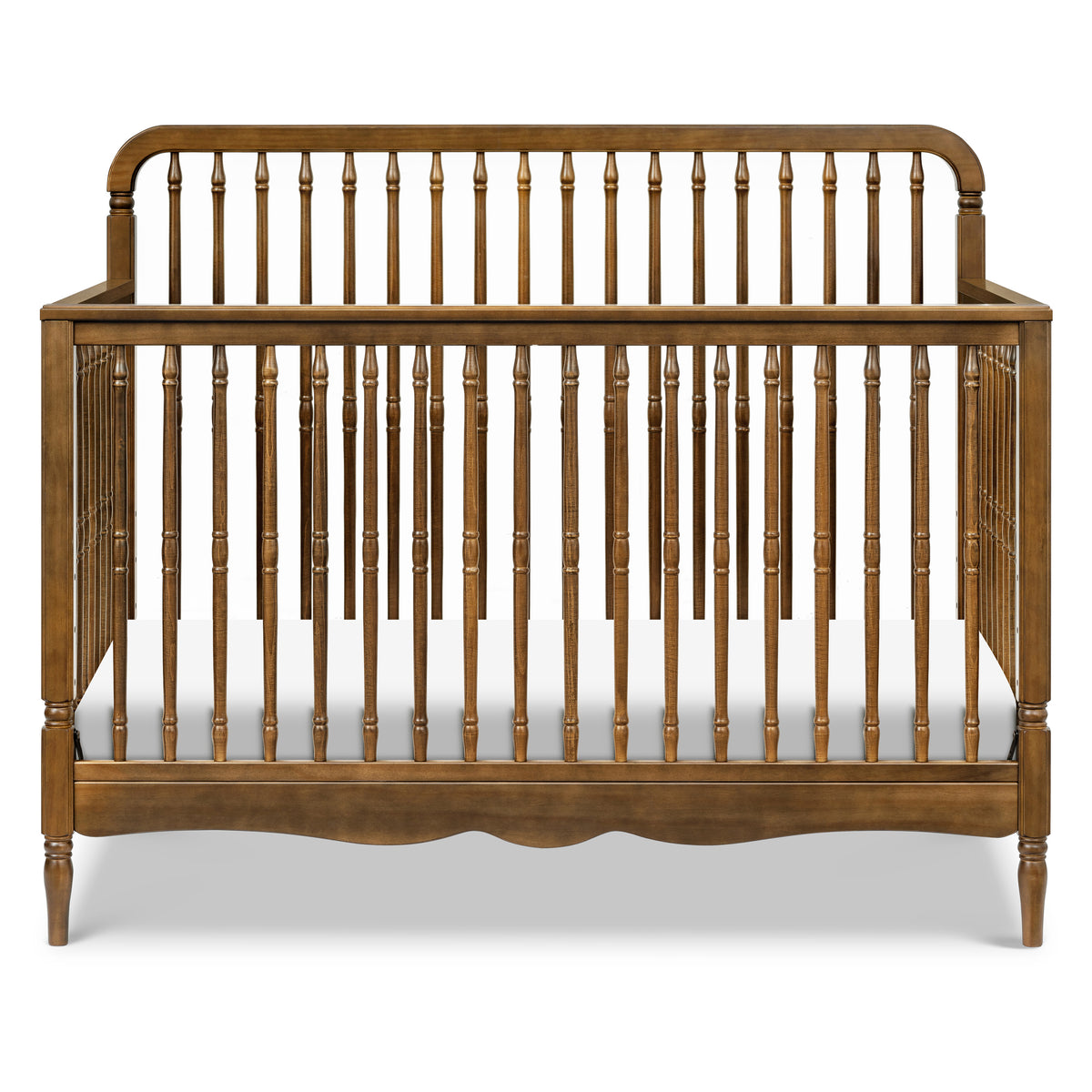 M7141NL,Namesake,Liberty 4-in-1 Convertible Spindle Crib in Natural Walnut