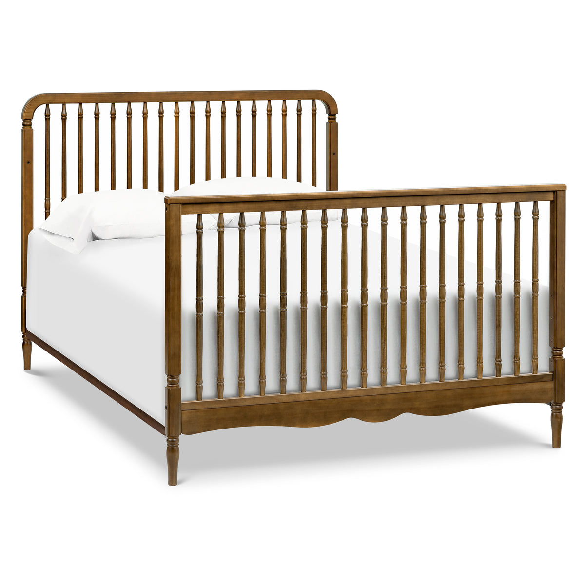 M7141NL,Namesake,Liberty 4-in-1 Convertible Spindle Crib in Natural Walnut