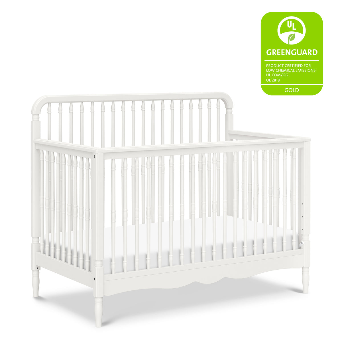 M7141RW,Namesake,Liberty 4-in-1 Convertible Spindle Crib in Warm White