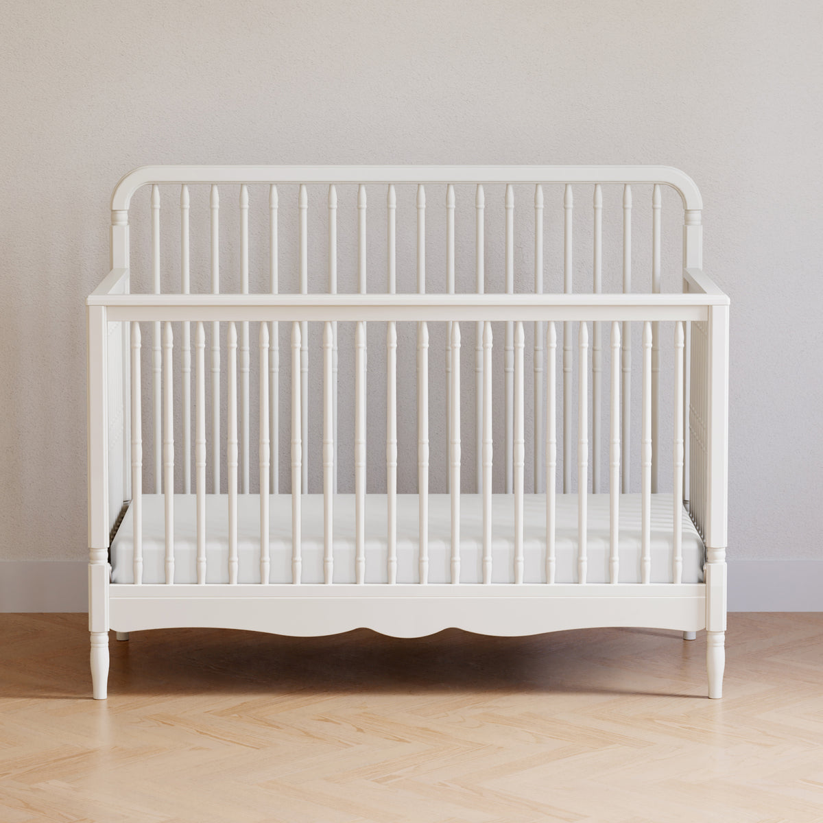 M7141RW,Namesake,Liberty 4-in-1 Convertible Spindle Crib in Warm White