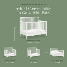M7141RW,Namesake,Liberty 4-in-1 Convertible Spindle Crib in Warm White