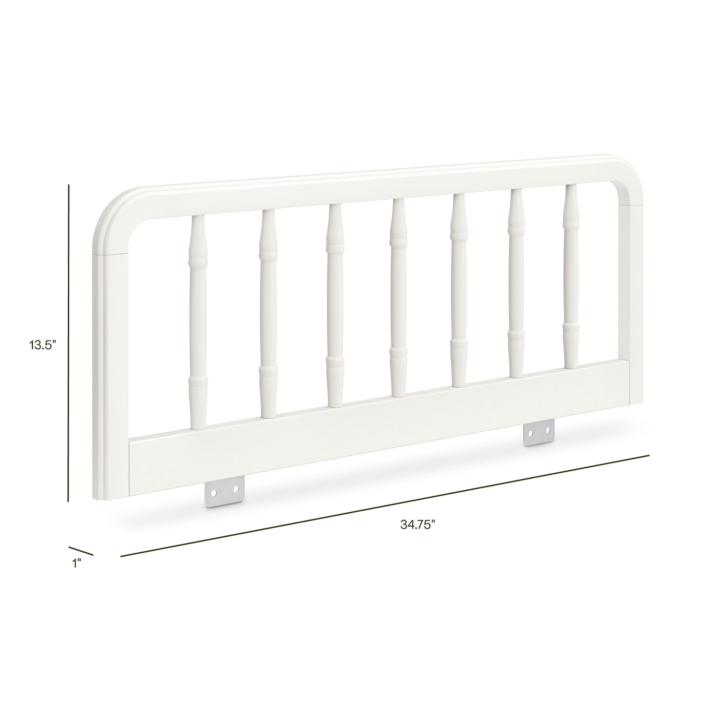 M7159RW,Namesake Kids,Liberty Spindle Twin/Full Bed Guardrail in Warm White
