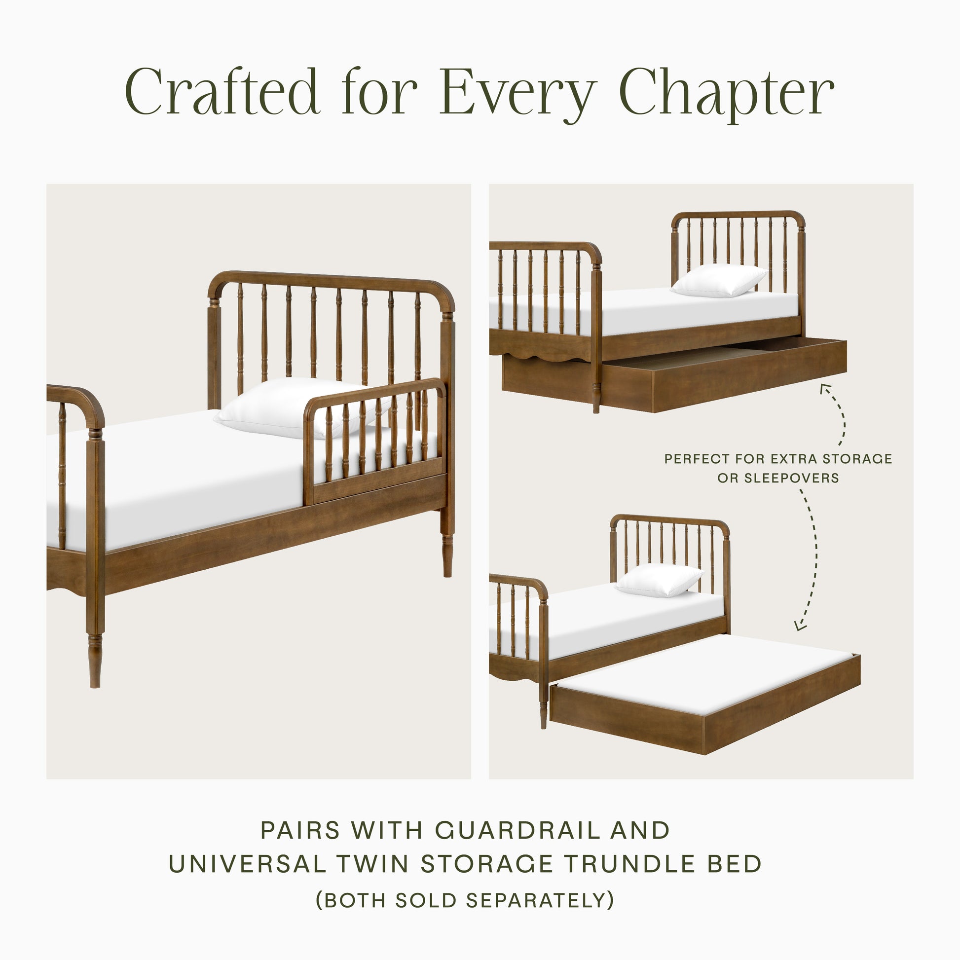 M7169NL,Namesake Kids,Liberty Spindle Twin Bed in Natural Walnut