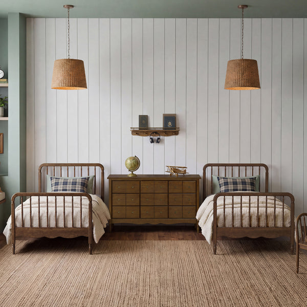 M7169NL,Namesake Kids,Liberty Spindle Twin Bed in Natural Walnut
