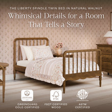 M7169NL,Namesake Kids,Liberty Spindle Twin Bed in Natural Walnut