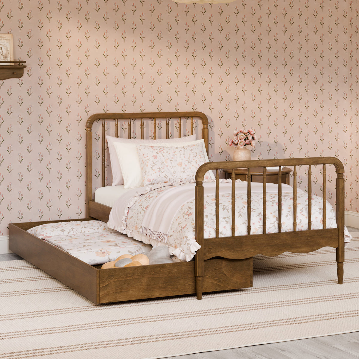 M7169NL,Namesake Kids,Liberty Spindle Twin Bed in Natural Walnut