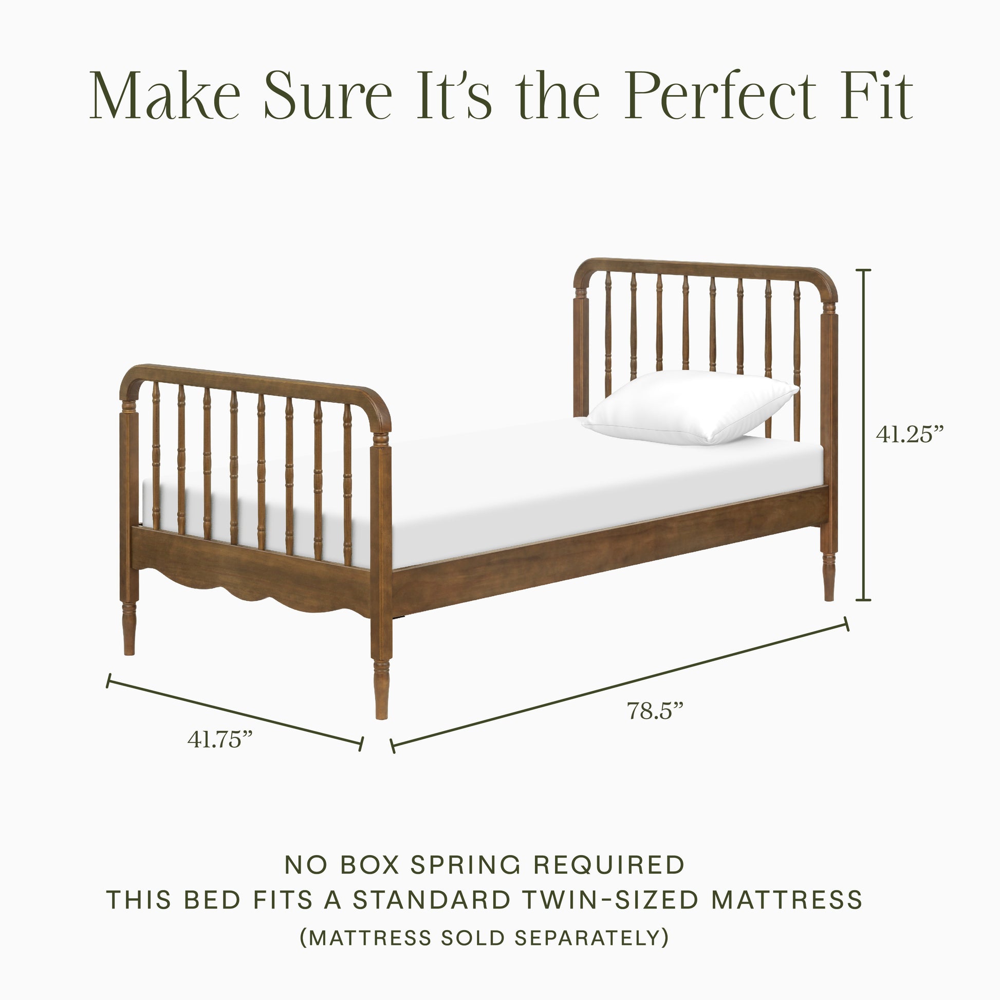 M7169NL,Namesake Kids,Liberty Spindle Twin Bed in Natural Walnut
