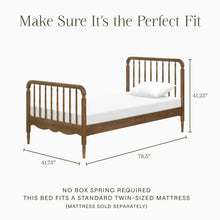 M7169NL,Namesake Kids,Liberty Spindle Twin Bed in Natural Walnut