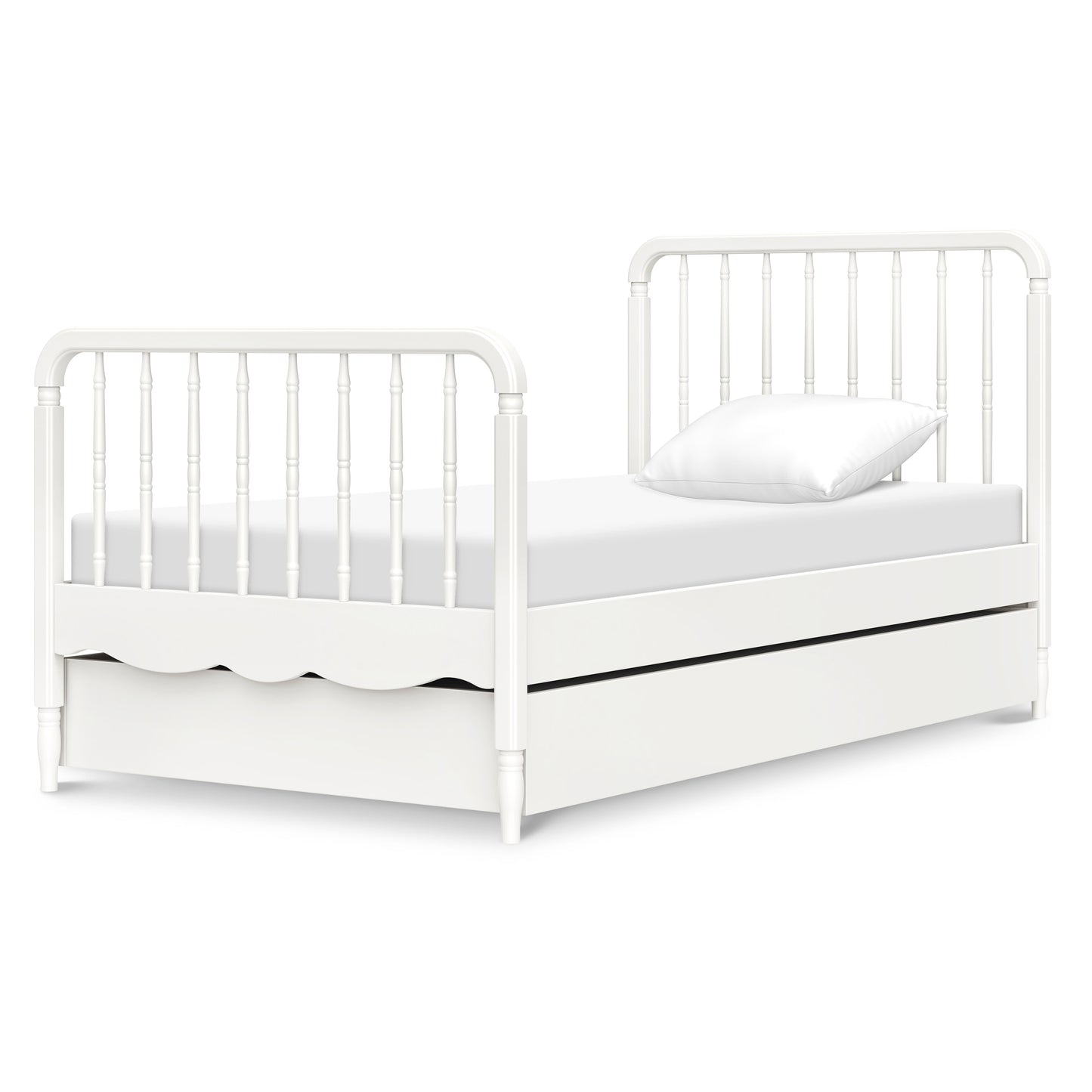 M7169RW,Namesake Kids,Liberty Spindle Twin Bed in Warm White