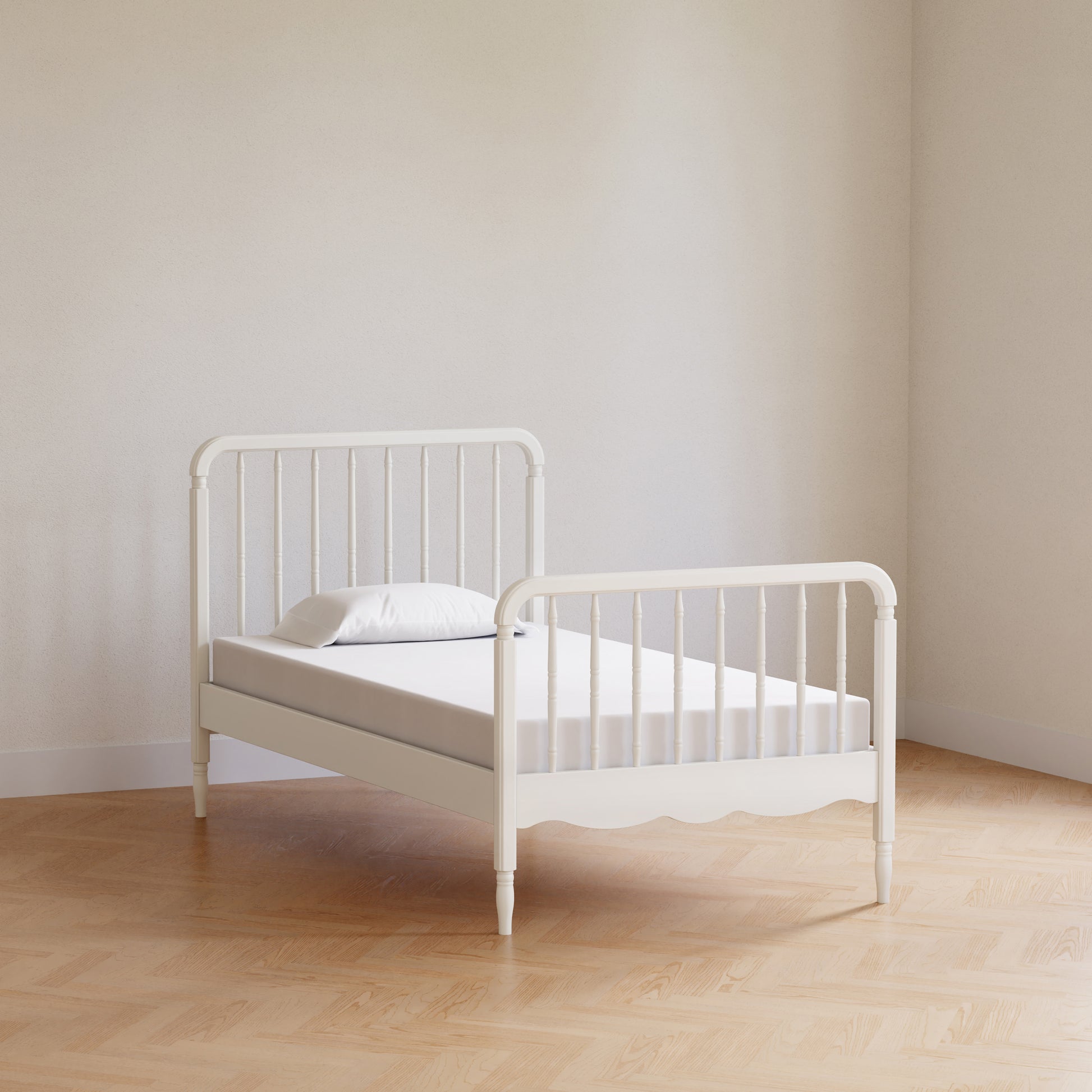 M7169RW,Namesake Kids,Liberty Spindle Twin Bed in Warm White