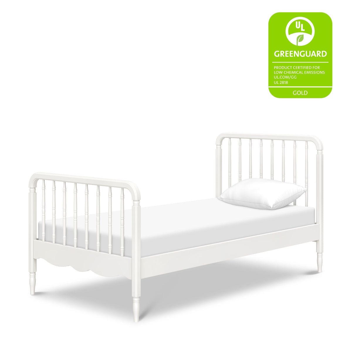 M7169RW,Namesake Kids,Liberty Spindle Twin Bed in Warm White