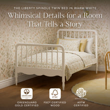 M7169RW,Namesake Kids,Liberty Spindle Twin Bed in Warm White