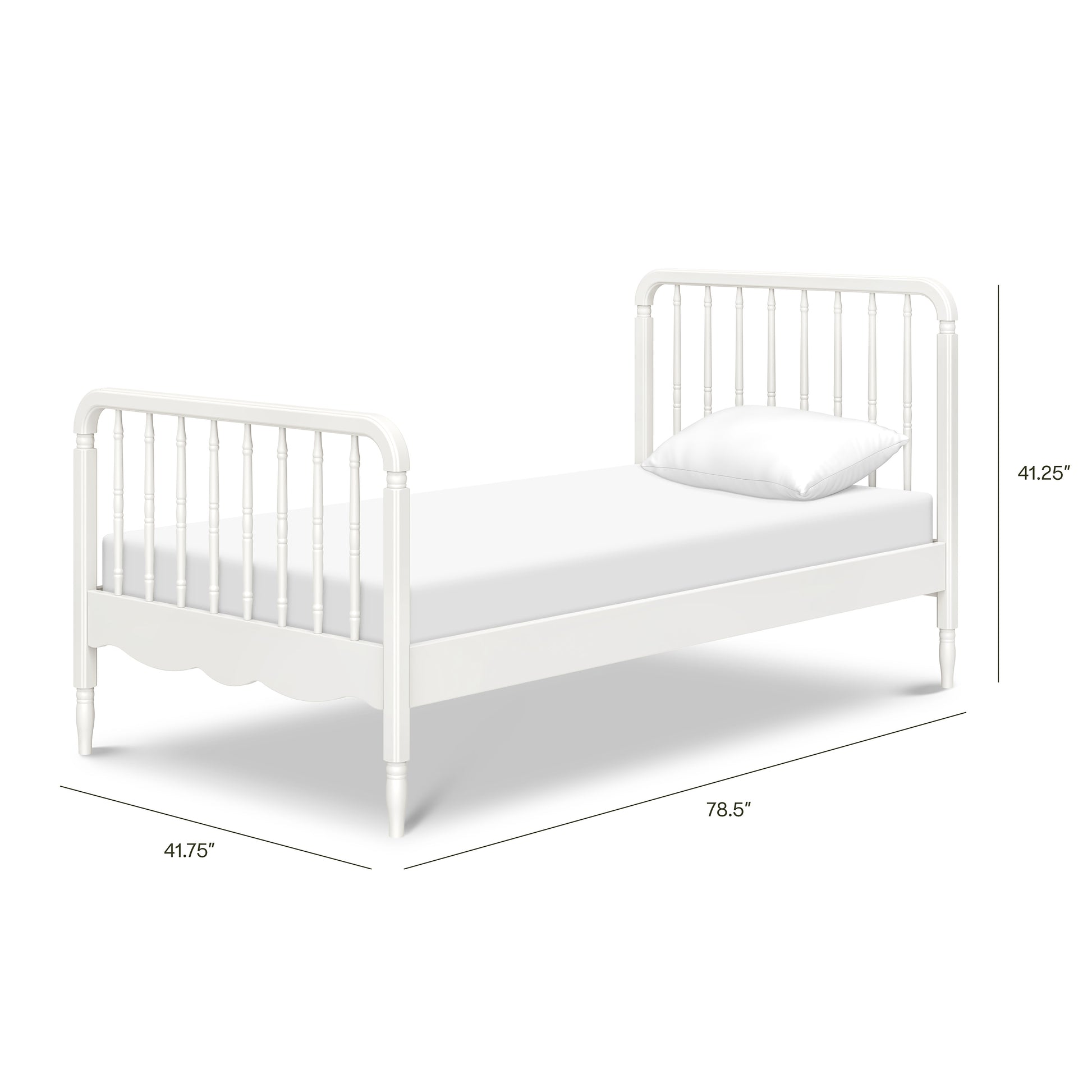 M7169RW,Namesake Kids,Liberty Spindle Twin Bed in Warm White