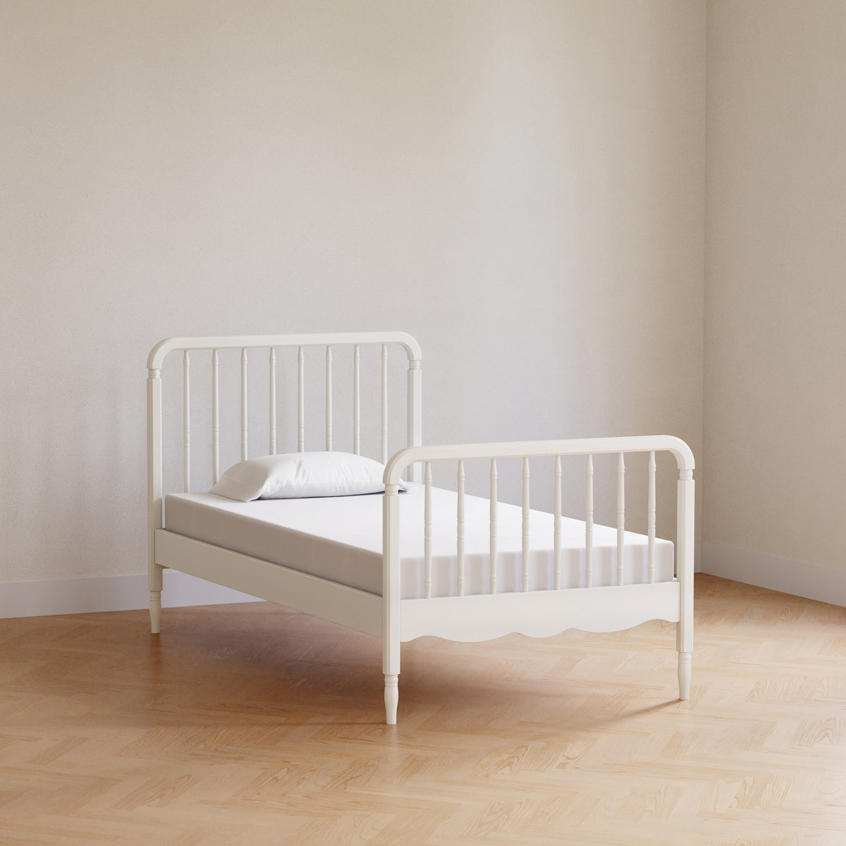 M7169RW,Namesake Kids,Liberty Spindle Twin Bed in Warm White