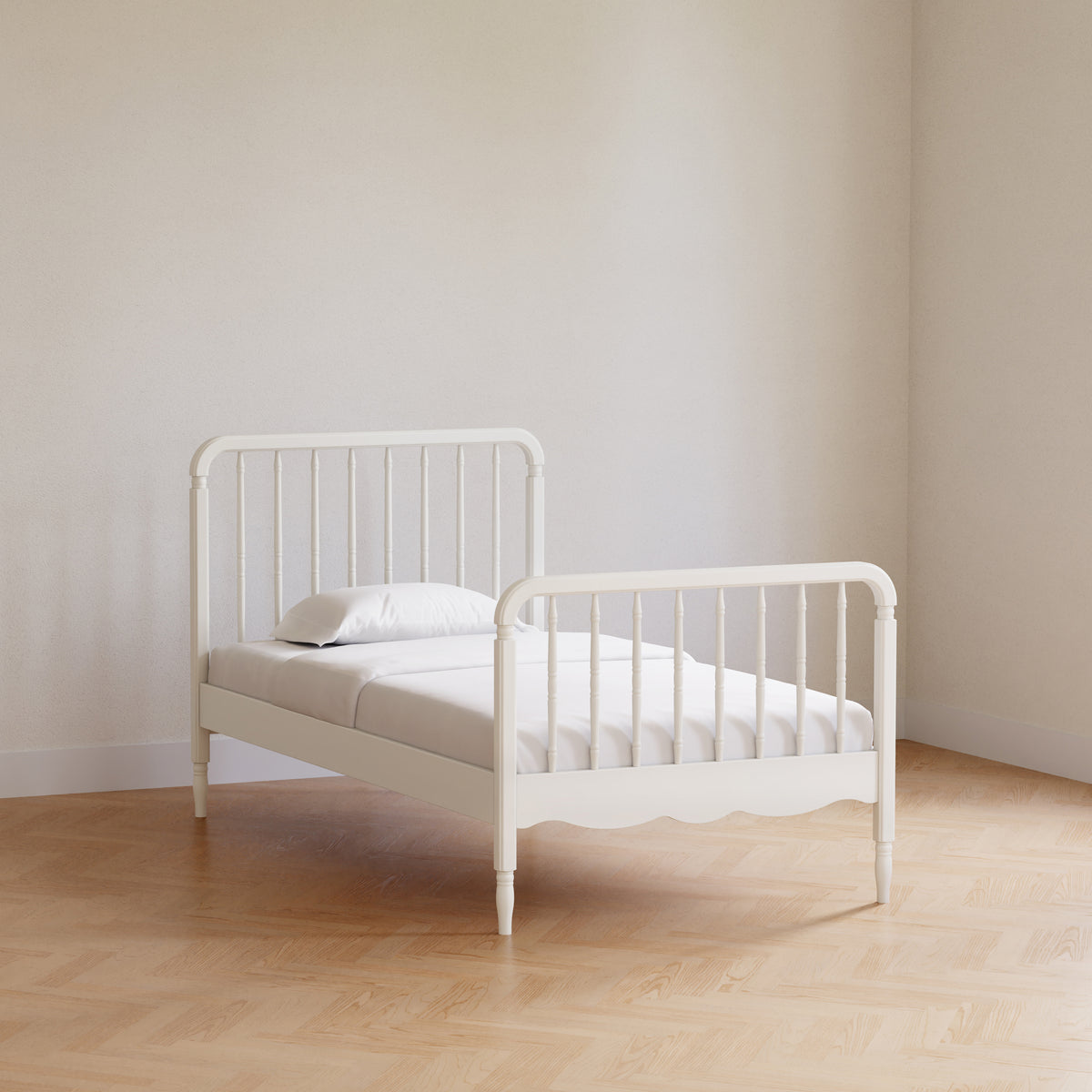 M7169RW,Namesake Kids,Liberty Spindle Twin Bed in Warm White
