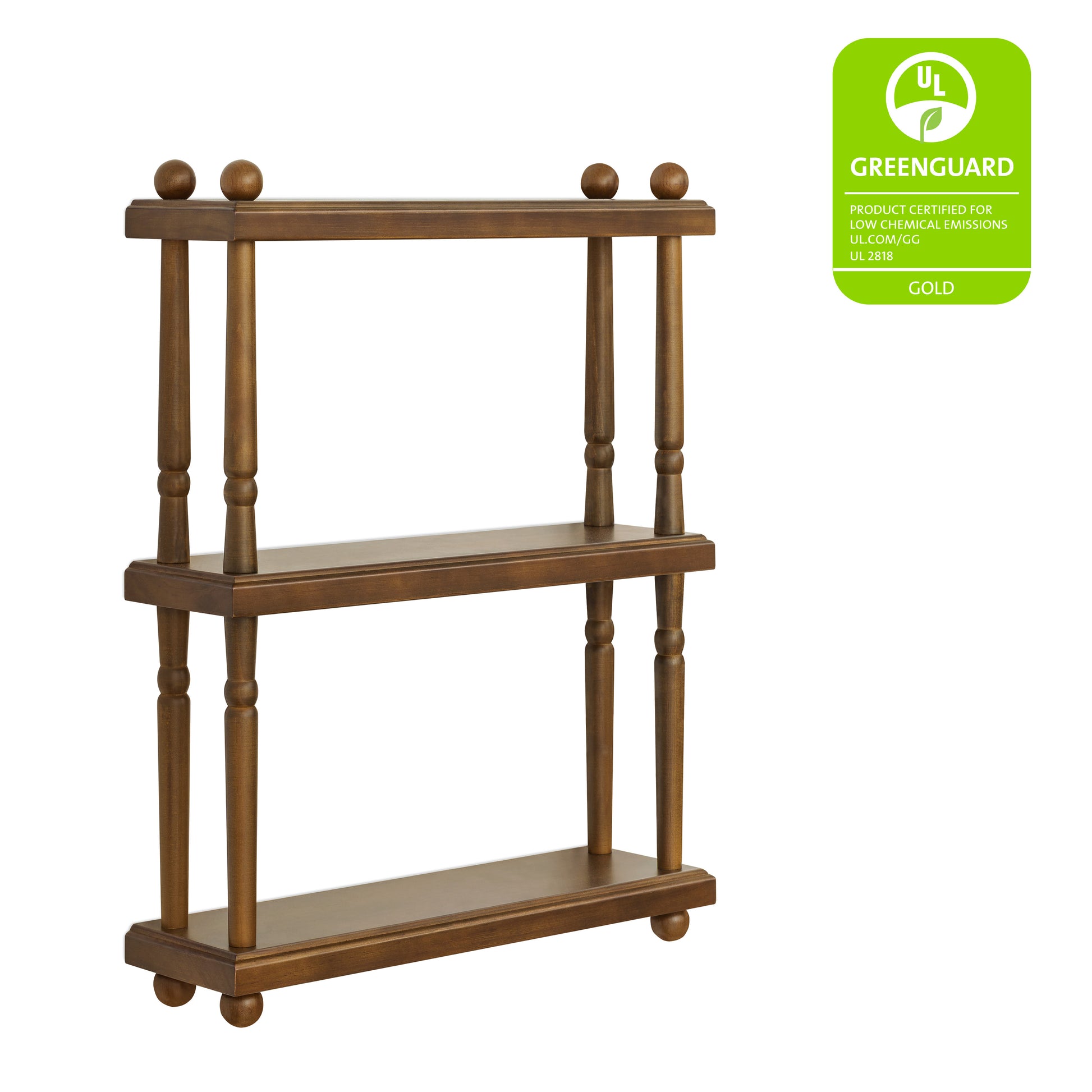 M7174NL,Namesake Kids,Liberty Tiered Wall Shelf in Natural Walnut