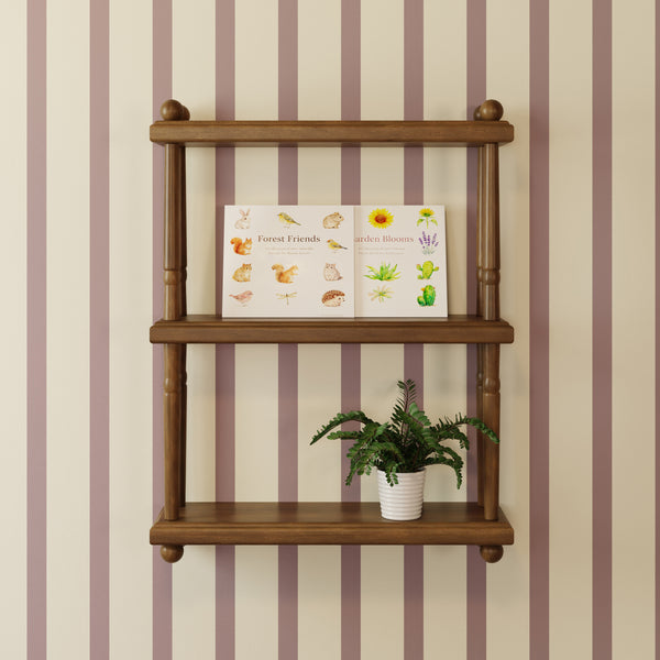 M7174NL,Namesake Kids,Liberty Tiered Wall Shelf in Natural Walnut