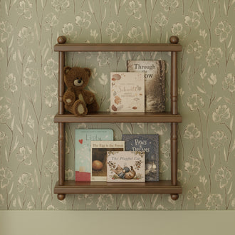 M7174NL,Namesake Kids,Liberty Tiered Wall Shelf in Natural Walnut