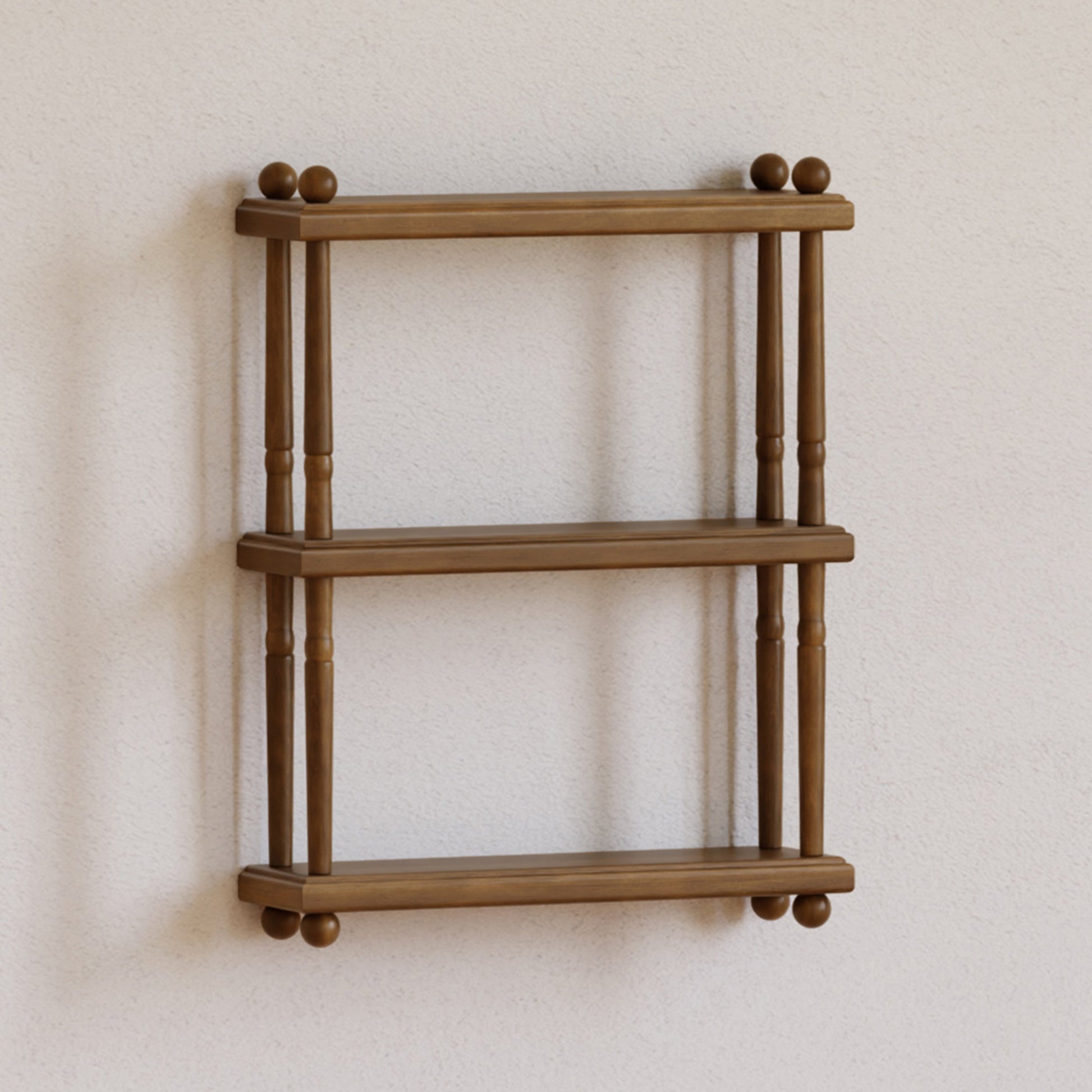 M7174NL,Namesake Kids,Liberty Tiered Wall Shelf in Natural Walnut