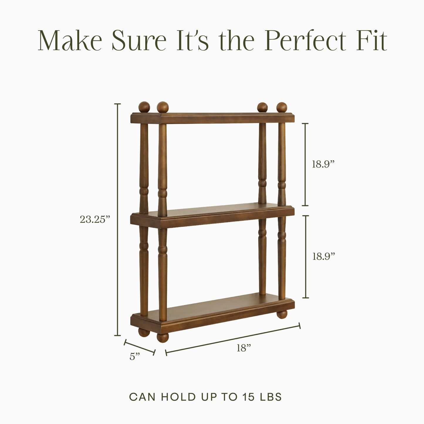 M7174NL,Namesake Kids,Liberty Tiered Wall Shelf in Natural Walnut