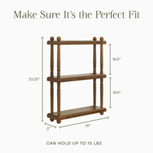 M7174NL,Namesake Kids,Liberty Tiered Wall Shelf in Natural Walnut