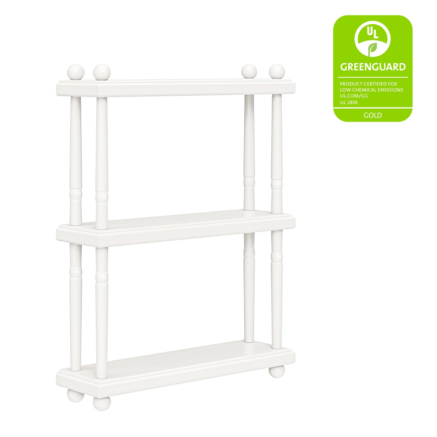 M7174RW,Namesake Kids,Liberty Tiered Wall Shelf in Warm White