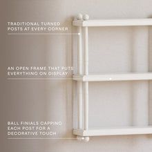 M7174RW,Namesake Kids,Liberty Tiered Wall Shelf in Warm White