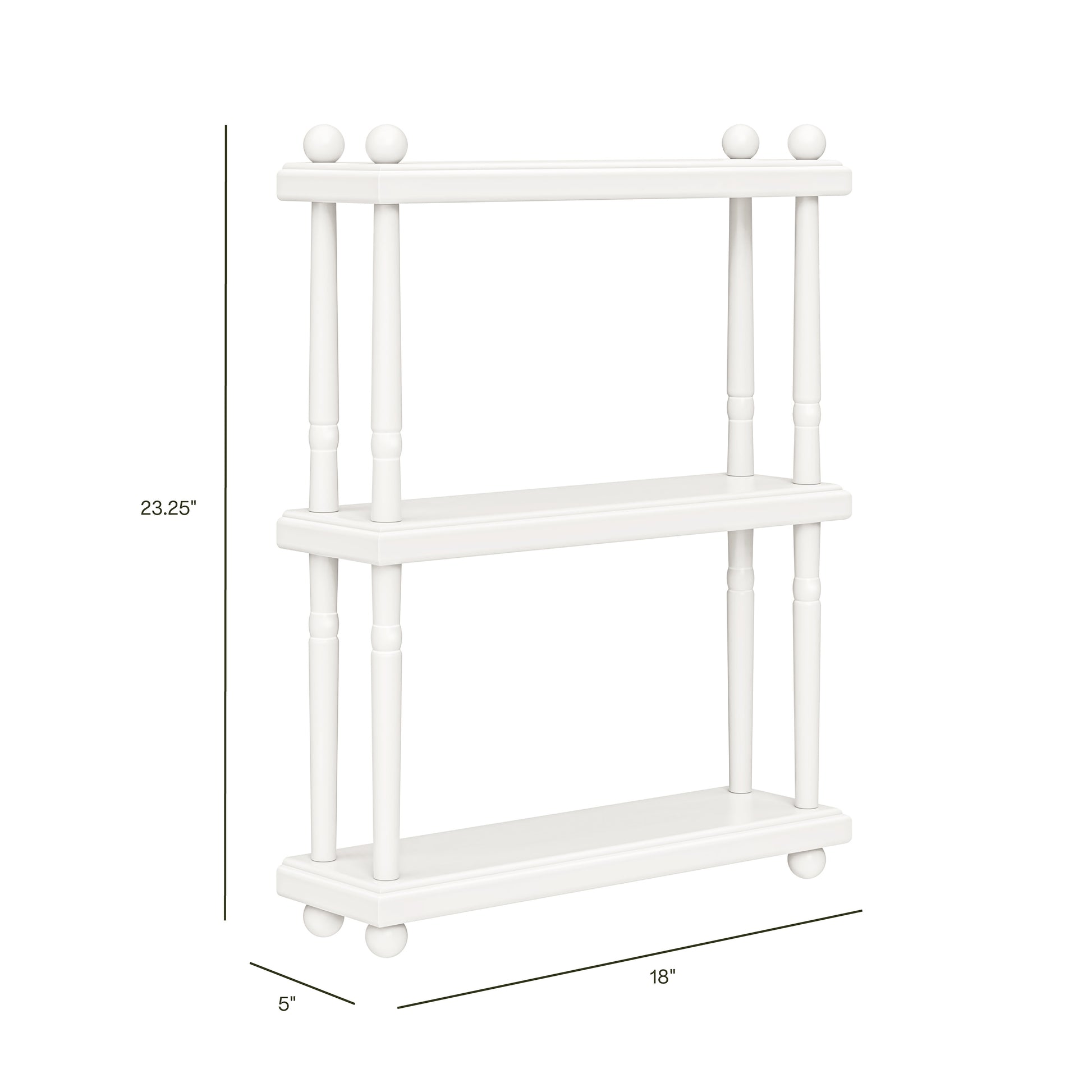 M7174RW,Namesake Kids,Liberty Tiered Wall Shelf in Warm White